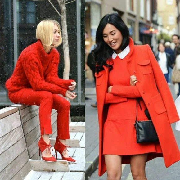 Vintage Red Linen Dress - Picture 8 of 11